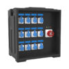 5-Boîte de distribution PHLTD pour éclairage LED de grande scène, 12 prises industrielles, 1 fiche industrielle à 5 conducteurs