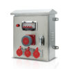 Boîtier de prise industriel PHLTD IP54 Boîtier d'alimentation de maintenance en acier inoxydable 304 Conception de ventilation antipluie en pente-